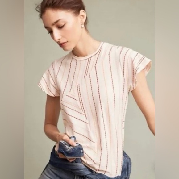 Anthropologie Dolan Left Coast Collection Striped Tee Women’s size M - Picture 1 of 12